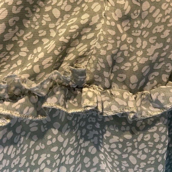 Green Ruffle Dress - Picture 4 of 4